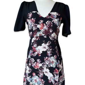 TOPSHOP Black Floral dress